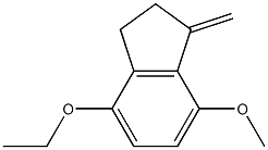 1H-Indene,4-ethoxy-2,3-dihydro-7-methoxy-1-methylene-(9CI) 구조식 이미지