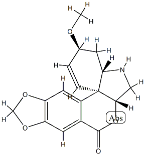 (6aβ)-5-데메틸-6a-데옥시-8-옥소타제틴 구조식 이미지