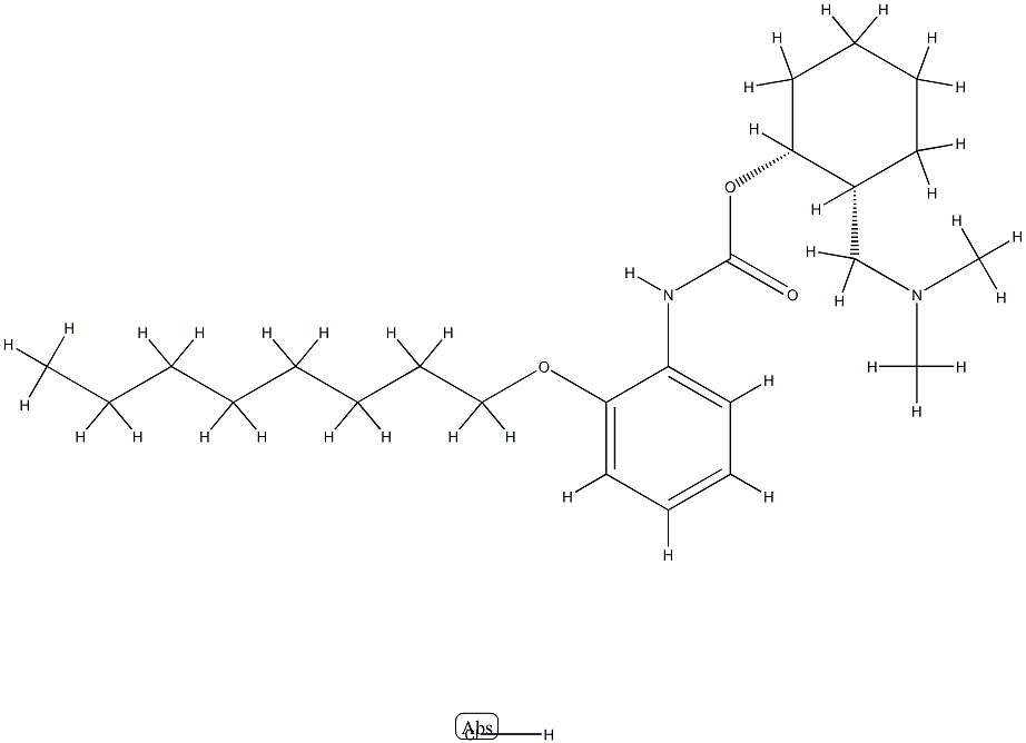 [(1R,2R)-2-(dimethylaminomethyl)cyclohexyl] N-(2-octoxyphenyl)carbamat e hydrochloride Structure