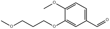 Benzaldehyde, 4-methoxy-3-(3-methoxypropoxy)- Structure