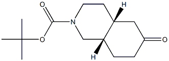 rac cis-N-Boc-octahydro-isoquinolin-6-one Structure