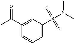 3-acetyl-N,N-dimethylbenzene-1-sulfonamide 구조식 이미지