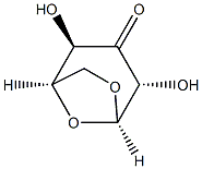 D-arabino-Hexopyranos-3-ulose, 1,6-anhydro-, beta- (8CI) Structure