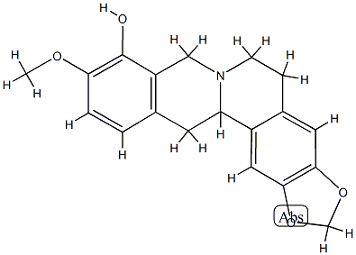 dl-Tetrahydroberberrubine Structure