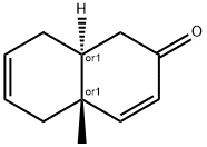 2(1H)-Naphthalenone,4a,5,8,8a-tetrahydro-4a-methyl-, (4aR,8aS)-rel- 구조식 이미지