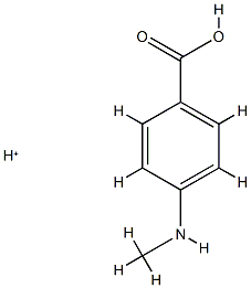벤조산,4-(메틸아미노)-,공액모노산(9CI) 구조식 이미지