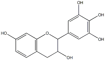 (+)-5-[(2S)-3,4-Dihydro-3α,7-dihydroxy-2H-1-benzopyran-2β-yl]-1,2,3-benzenetriol Structure