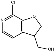 (7-chloro-2,3-dihydrofuro[2,3-c]pyridin-3-yl)methanol Structure