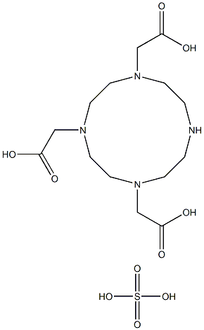 1,4,7,10-Tetraazacyclododecane-1,4,7-triacetic acid, sulfate (1:1) Structure