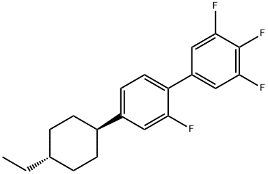 4-(trans-4-Ethylcyclohexyl)-2,3′,4′,5′-tetrafluorbiphenyl Structure