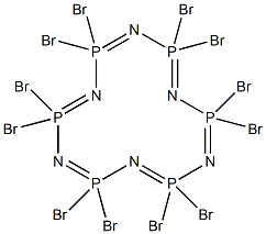 2,2,4,4,6,6,8,8,10,10,12,12-도데카브로모-1,3,5,7,9,11-헥사아자-2,4,6,8,10,12,1,3,5,7,9,11-헥사포스파(V)사이클로도데카-XNUMX-헥센 구조식 이미지