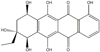 alpha-Rhodomycinone Structure