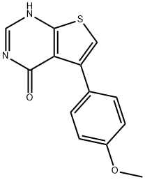 5-(4-methoxyphenyl)thieno[2,3-d]pyrimidin-4(3H)-one 구조식 이미지