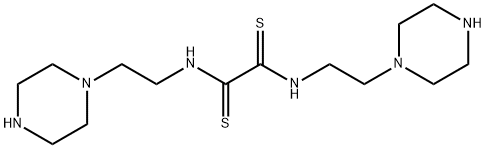 N,N'-Bis[2-(1-piperazinyl)ethyl]ethanebisthioamide Structure