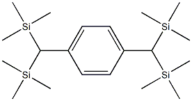 실란(1,4-페닐렌디메틸리덴)테트라키스[트리메틸 구조식 이미지