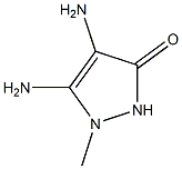 3H-Pyrazol-3-one,4,5-diamino-1,2-dihydro-1-methyl-(9CI) Structure