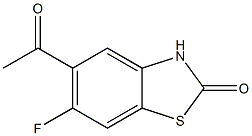 2(3H)-Benzothiazolone,5-acetyl-6-fluoro-(9CI) 구조식 이미지