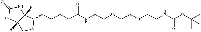 Biotin-PEG2-NH-Boc Structure