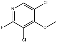 Pyridine,3,5-dichloro-2-fluoro-4-methoxy-(9CI) Structure