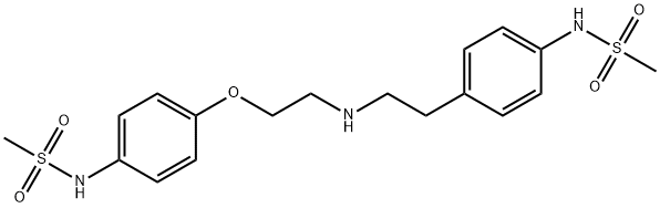 Dofetilide Related Compound A (25 mg) (N-[4-(2-(2-[4-(methanesulfonamido)phenoxy]ethyl)amino)phenyl]methanesulfonamide) Structure