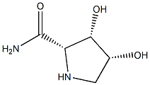 2-Pyrrolidinecarboxamide,3,4-dihydroxy-,cis-2,3,cis-3,4-()-(8CI) 구조식 이미지