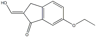 1H-Inden-1-one,6-ethoxy-2,3-dihydro-2-(hydroxymethylene)-(9CI) Structure