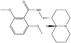 N-[[(1S,8aR)-2,3,4,5,6,7,8,8a-octahydro-1H-quinolizin-1-yl]methyl]-2,6 -dimethoxy-benzamide Structure