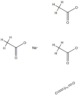 sodium uranyl triacetate, of uranium depleted in uranium-235  Structure