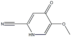 2-Pyridinecarbonitrile,1,4-dihydro-5-methoxy-4-oxo-(9CI) Structure