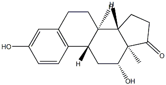 3,12β-디하이드록시-1,3,5(10)-에스트라트리엔-17-온 구조식 이미지