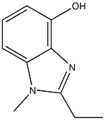 1H-Benzimidazol-4-ol,2-ethyl-1-methyl-(9CI) 구조식 이미지