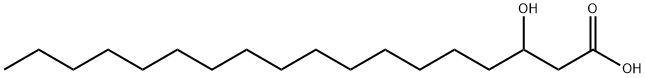 rac-3-Hydroxyoctadecanoic Acid Structure