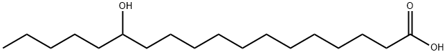 13-hydroxystearic acid 구조식 이미지