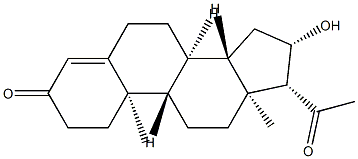 16β-하이드록시프레그인-4-엔-3,20-디온 구조식 이미지