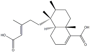 (4aS)-5α-[(E)-4-Carboxy-3-methyl-3-butenyl]-3,4,4a,5,6,7,8,8a-octahydro-5,6β,8aβ-trimethyl-1-naphthoic acid Structure