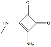 3-Cyclobutene-1,2-dione,3-amino-4-(methylamino)-(9CI) Structure