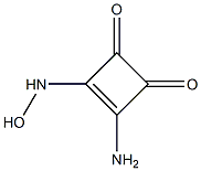 3-Cyclobutene-1,2-dione,3-amino-4-(hydroxyamino)-(9CI) Structure