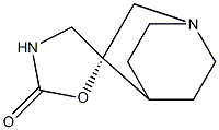 Spiro[1-azabicyclo[2.2.2]octane-3,5-oxazolidin]-2-one, (3R)- (9CI) 구조식 이미지