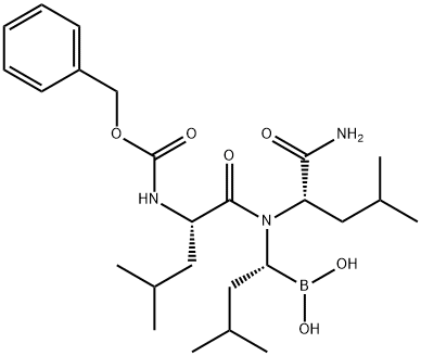 Z-Leu-Leu-Leu-B(OH)2 (MG262) 구조식 이미지