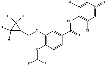 Roflumilast N-oxide D4 Structure