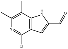 4-chloro-6,7-dimethyl-1H-pyrrolo[3,2-c]pyridine-2-carbaldehyde(WX130222) 구조식 이미지
