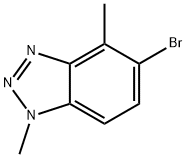 5-bromo-1,4-dimethyl-1H-benzo[d][1,2,3]triazole(WX142548) 구조식 이미지