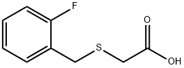 2-{[(2-fluorophenyl)methyl]sulfanyl}acetic acid Structure