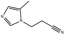 1H-Imidazole-1-propanenitrile,5-methyl-(9CI) Structure