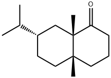 [4aR,(+)]-3,4,4a,5,6,7,8,8a-Octahydro-4a,8aβ-dimethyl-7α-isopropylnaphthalene-1(2H)-one 구조식 이미지
