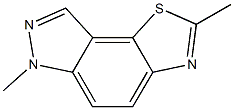 6H-피라졸로[3,4-g]벤조티아졸,2,6-디메틸-(8CI) 구조식 이미지
