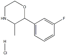 3-Fluorophenmetrazine (hydrochloride) 구조식 이미지