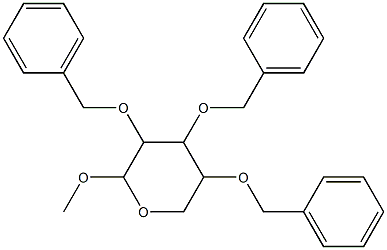 Methyl 2,3,4-tri-O-benzyl-β-D-arabinopyranoside Structure