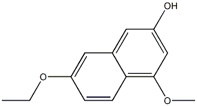 2-나프탈레놀,7-에톡시-4-메톡시-(9CI) 구조식 이미지