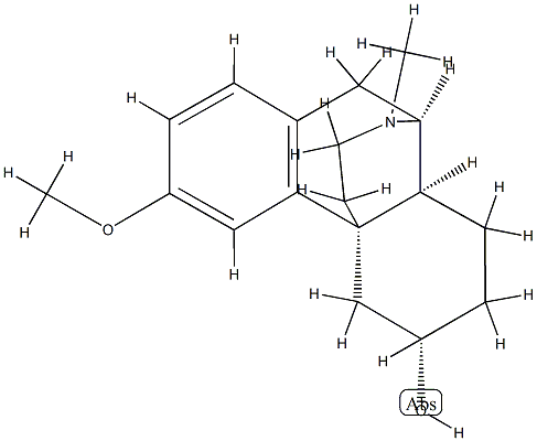 (14α)-3-Methoxy-17-methylmorphinan-6α-ol Structure